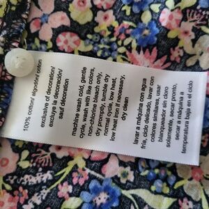 Nautica Floral Long Sleeve Dress - Black, Blue, Pink